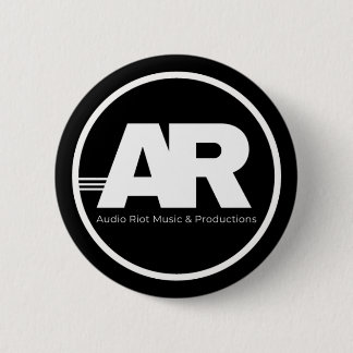 Audio Riot Logo Circle Pin Ronde Button 5,7 Cm