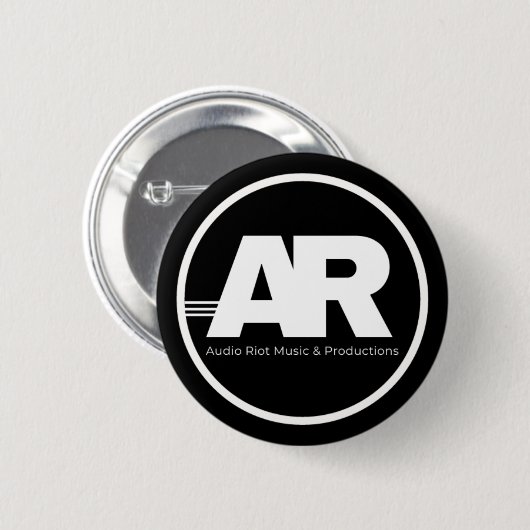Audio Riot Logo Circle Pin Ronde Button 5,7 Cm (Voorkant /achterkant)