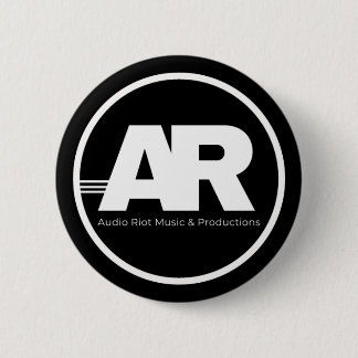 Audio Riot Logo Cirkel Speld Ronde Button 5,7 Cm