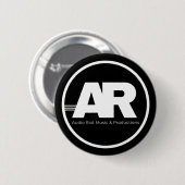 Audio Riot Logo Cirkel Speld Ronde Button 5,7 Cm (Voorkant /achterkant)