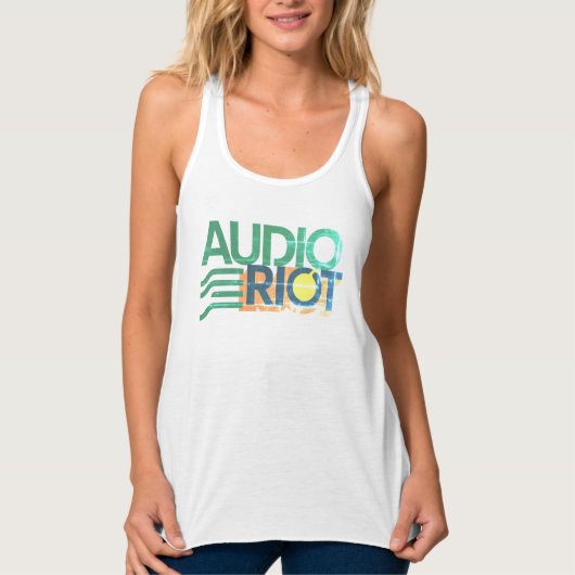 Audio Riot Tank Top Beach Faded (Women's) (Voorkant)