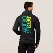 Audio Riot Zip Hoodie Summer Logo (Mannen) (Achterkant volledig)