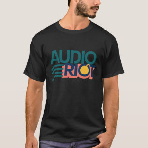 Audio Riot Zwarte T-Shirt Band Logo