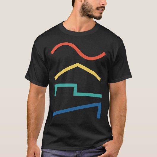 Audio sinusgolven - Oscillator Waveforms Synth Pla T-shirt (Voorkant)