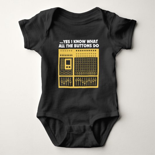 Audio Sound Engineer - Music DJ Platenspeler Romper (Voorkant)