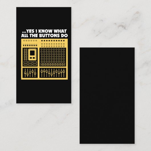 Audio Sound Engineer - Music DJ Platenspeler Visitekaartje (Voorkant / Achterkant)