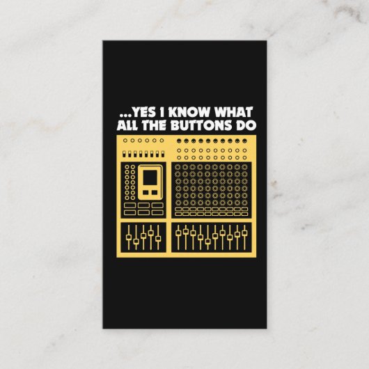 Audio Sound Engineer - Music DJ Platenspeler Visitekaartje (Voorkant)