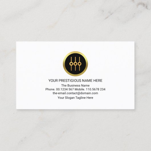 Audio Sound Engineer voor elektrisch geluid Visitekaartje (Achterkant)