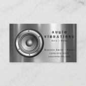 Audio-stereo-installatie van de auto visitekaartje (Voorkant)