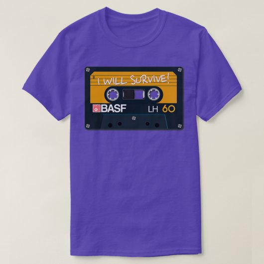  audio-tape-BASF I overleven triblend T-shirt (Design voorkant)