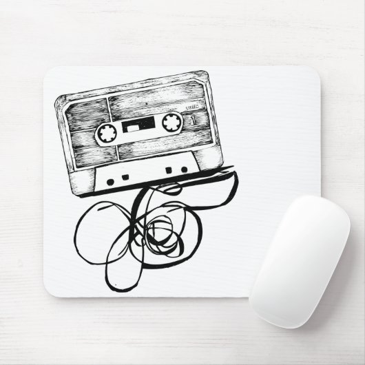 Audio Tape Cassette Retro-Muismat Muismat (Met muis)