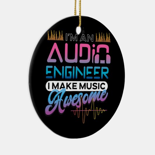 Audio-technicus Sound Engineer Audio-technicus Keramisch Ornament (Rechts)