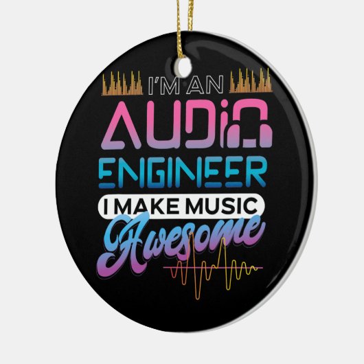 Audio-technicus Sound Engineer Audio-technicus Keramisch Ornament (Links)