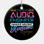 Audio-technicus Sound Engineer Audio-technicus Keramisch Ornament (Achterkant)