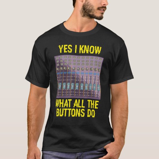Audio-technicus Sound Engineer Audio-technicus T-shirt (Voorkant)