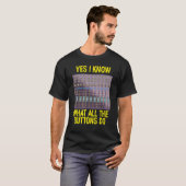 Audio-technicus Sound Engineer Audio-technicus T-shirt (Voorkant volledig)