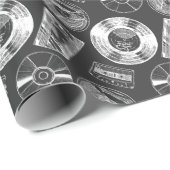 Audio-video dragers: divers naadloos patroon. cadeaupapier (Rol Hoek)