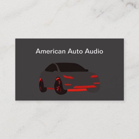 audio-Visitekaartje voor auto's Visitekaartje (Voorkant)