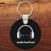 Audio Voedsel Feed  Sleutelhanger (Achterkant)