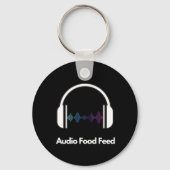 Audio Voedsel Feed  Sleutelhanger (Achterkant)