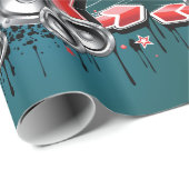 Audio voor grafische muziekluidsprekers cadeaupapier (Rol Hoek)