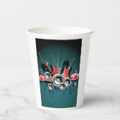 Audio voor grafische muziekluidsprekers papieren bekers (Voorkant)