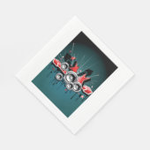 Audio voor grafische muziekluidsprekers servet (Hoek)