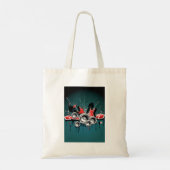 Audio voor grafische muziekluidsprekers tote bag (Achterkant)