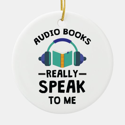 Audiobooks spreken me echt aan Audiobook Lover Keramisch Ornament (Voorkant)