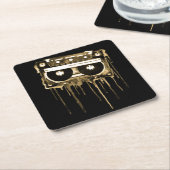  audiocassette kartonnen onderzetters (Schuin)