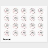 Audiocassette klassieke ronde sticker (Vel)