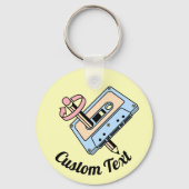 Audiocassette met potlood sleutelhanger (Voorkant)