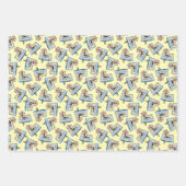 Audiocassette met potloodpatroon inpakpapier vel (Voorkant 2)