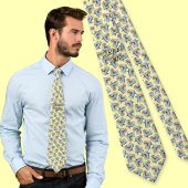 Audiocassette met potloodpatroon stropdas