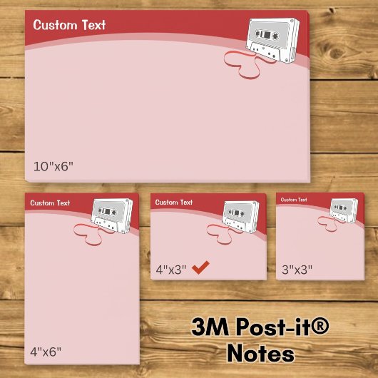Audiocassette Post-it® Notes