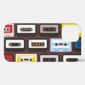  audiocassettes, naadloze achtergrond. Case-Mate iPhone case (Achterkant (horizontaal))