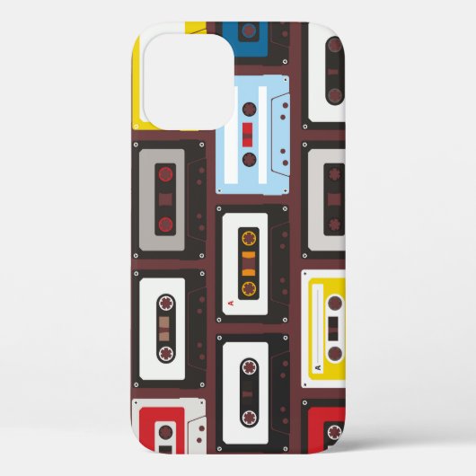  audiocassettes, naadloze achtergrond. Case-Mate iPhone case (Achterkant)