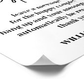 Audiogastenboek | Telefoonbericht Gastenboekteken Poster (Hoek)