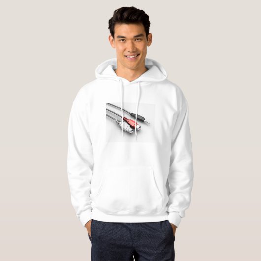 Audiokabels  Tech Hoodie (Voorkant volledig)