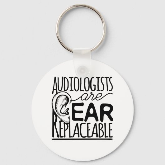 Audiologen kunnen gemakkelijk vervangen worden sleutelhanger (Voorkant)
