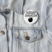 Audiologen zijn de bommen! ronde button 5,7 cm (In situ)