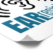 Audiologen zijn een oerbestendige Funny Audiology Poster (Hoek)