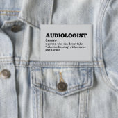 Audiologendefinitie Humor Gezondheidszorg Button (Insitu)