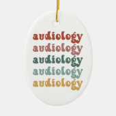 Audiologie | Doctor in de audiovisuele sector — Au Keramisch Ornament (Voorkant)