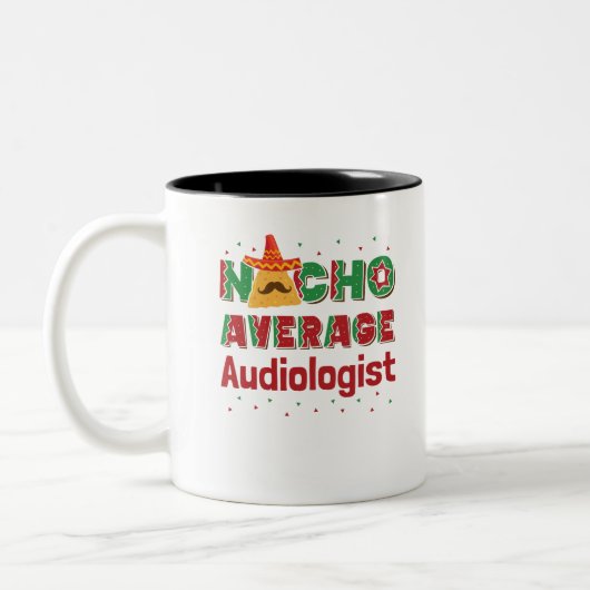 Audiologie Nacho Gemiddelde Audioloog Tweekleurige Koffiemok (Links)