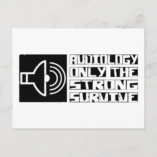 Audiologie Survive Briefkaart (Voorkant)