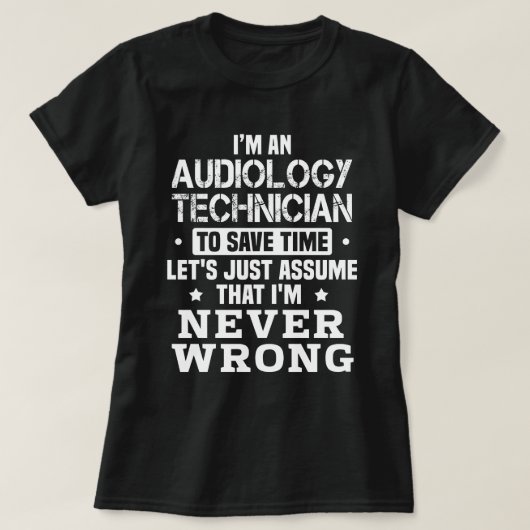 audiologietechnicus t-shirt (Design voorkant)
