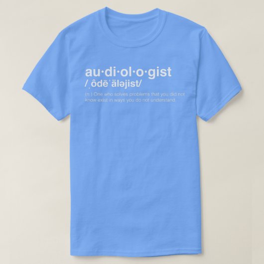 Audiologische definitie t-shirt (Design voorkant)