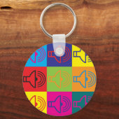 Audiologische Pop Art Sleutelhanger (Voorkant)