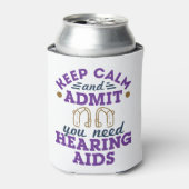 Audioloog Audiologie Funding wil hulp bij horen Blikjeskoeler (Blikje Voorkant)